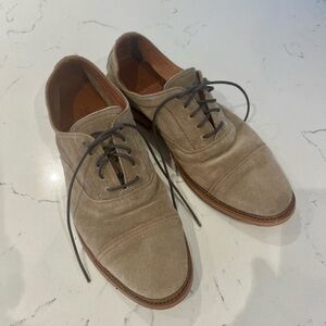 Frye Men's Tan Ash Suede Oxford Shoes